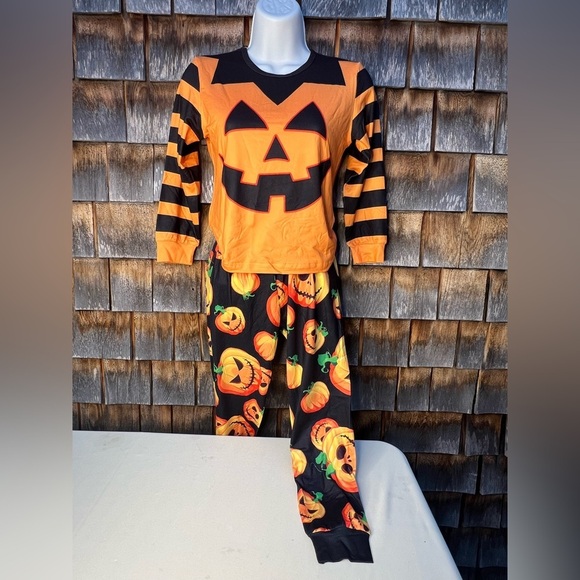 LQSZ Girls Pajamas Set & Kids Halloween Pumpkin Costume Set – Size 120 (5-6 Year - Picture 2 of 3